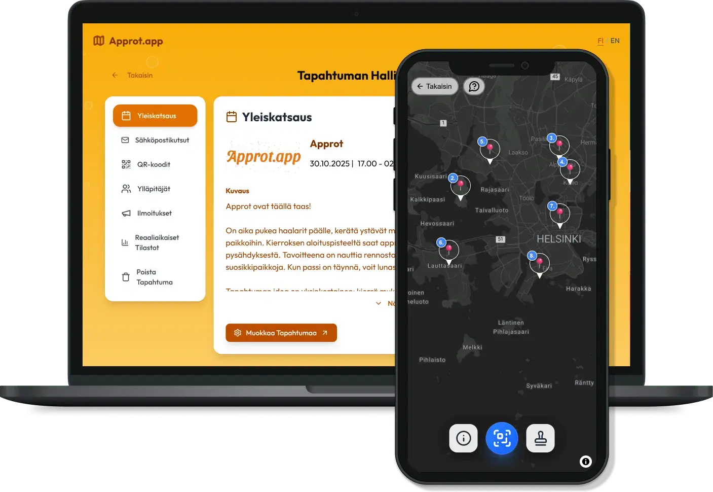 app visualization on desktop and mobile